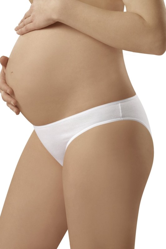 Těhotenské kalhotky Mama mini white - ITALIAN FASHION