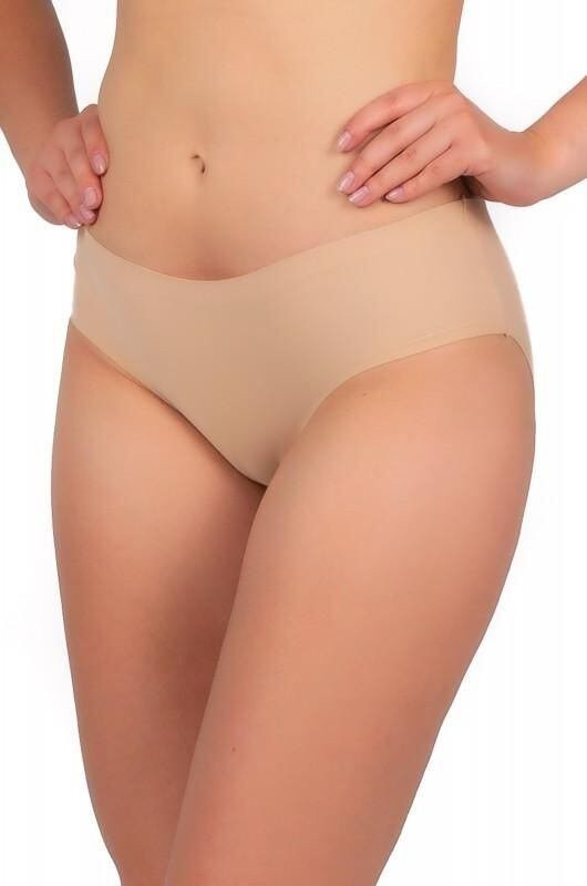 Bezešvé kalhotky Maxi Bikini béžové - Dámské spodní prádlo kalhotky