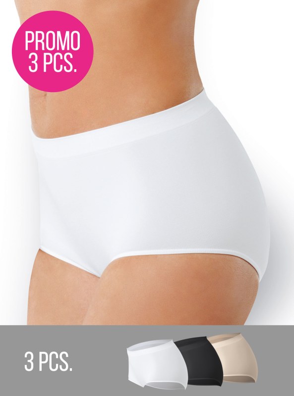 3PACK- Kalhotky s vyšším pasem bezešvé Culotte Intimidea Barva