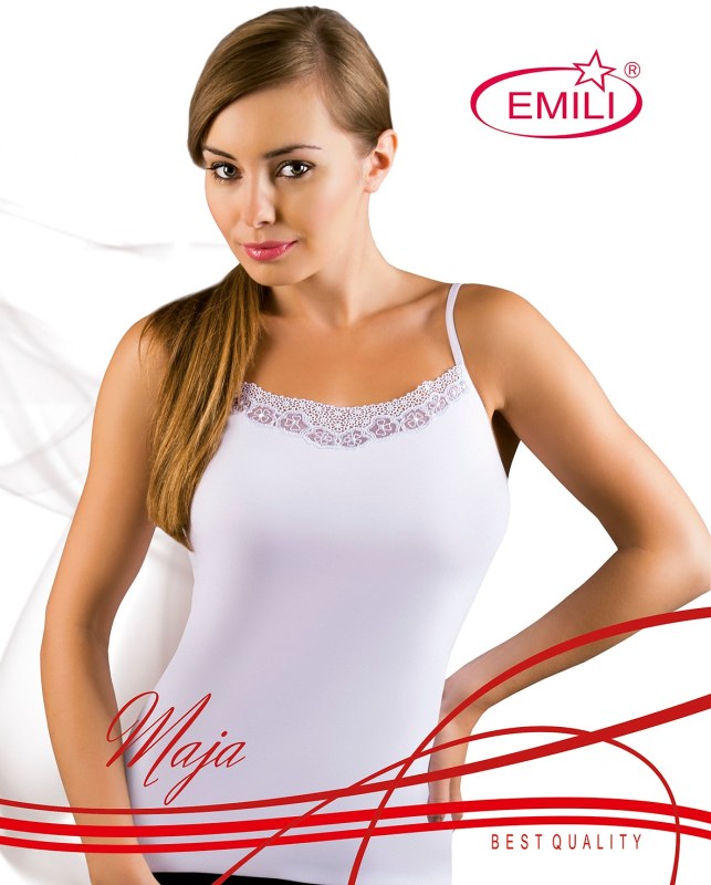 Bílá dámská košilka Emili Maja S-XL - Dámské spodní prádlo košilky