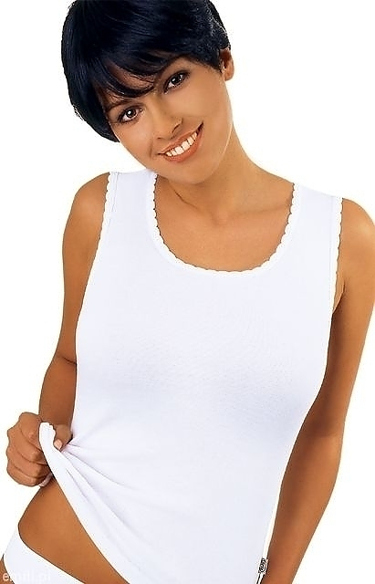 Bílá dámská košilka Emili Michele S-XL - Dámské spodní prádlo košilky