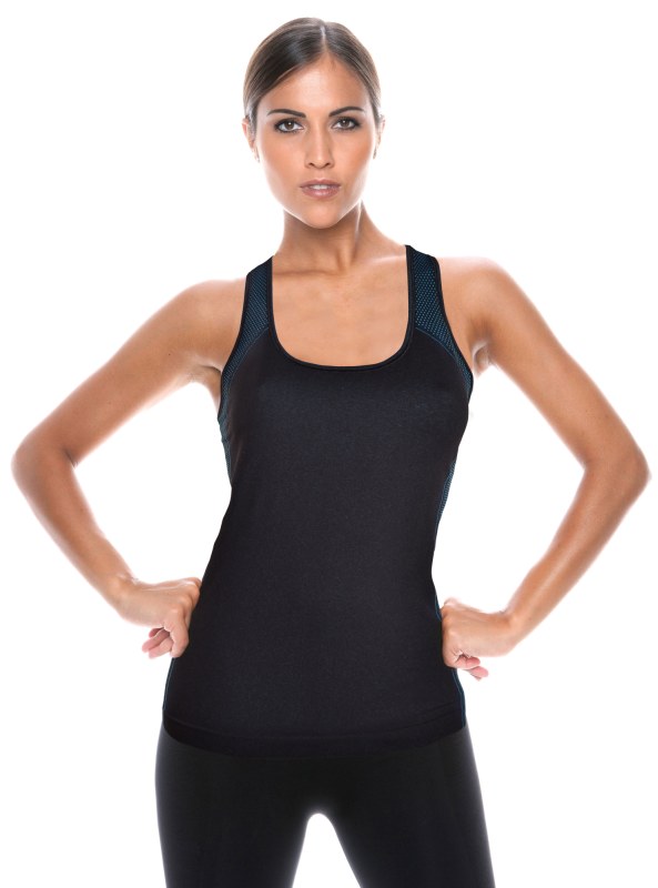 Active-Fit Dámská sportovní košilka se širokým ramínkem ACTVE.FIT Barva: Černá, Velikost: - Dámské spodní prádlo košilky