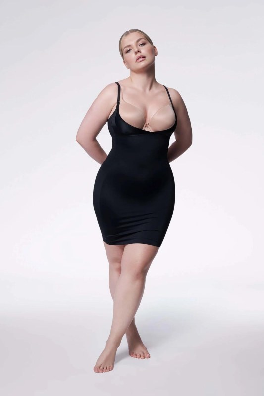 Zeštíhlující košilka 222 Black - Julimex
