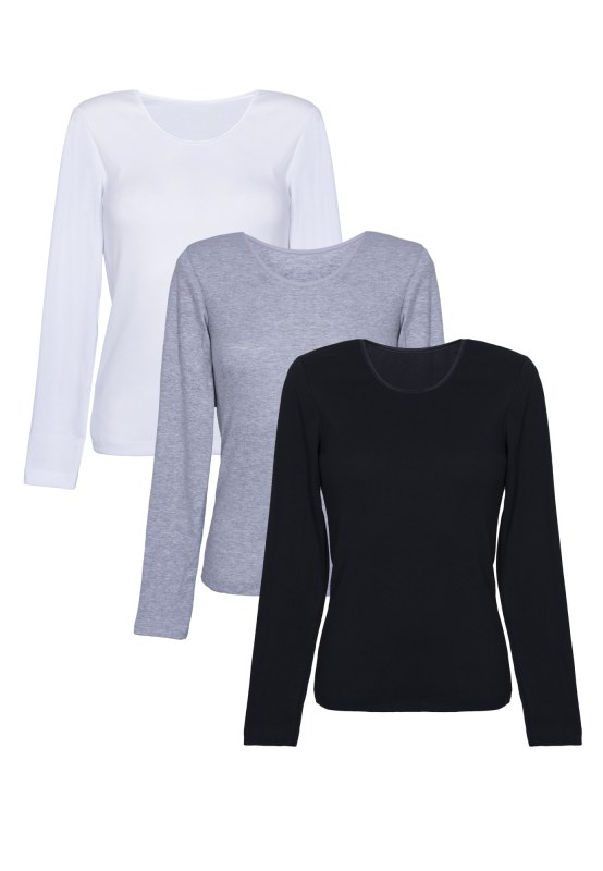 Dámská košilka Eldar 3Pack Camisole Irene Black/Wihte/Light Grey - Dámské spodní prádlo košilky