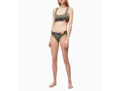 Sportovní podprsenka QF5577E-7GV khaki - Calvin Klein