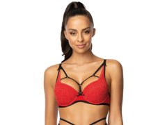 Dámská Push-up podprsenka 3636/11 Loren červeno-černá - MAT