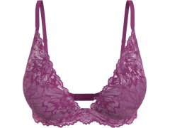 Dámské podprsenka LIGHTLY LINED PLUNGE 000QF6396EVID fialová - Calvin Klein