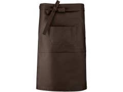 Kariban K 887 Barová zástěra středně dlouhá 20.K887 chocolate