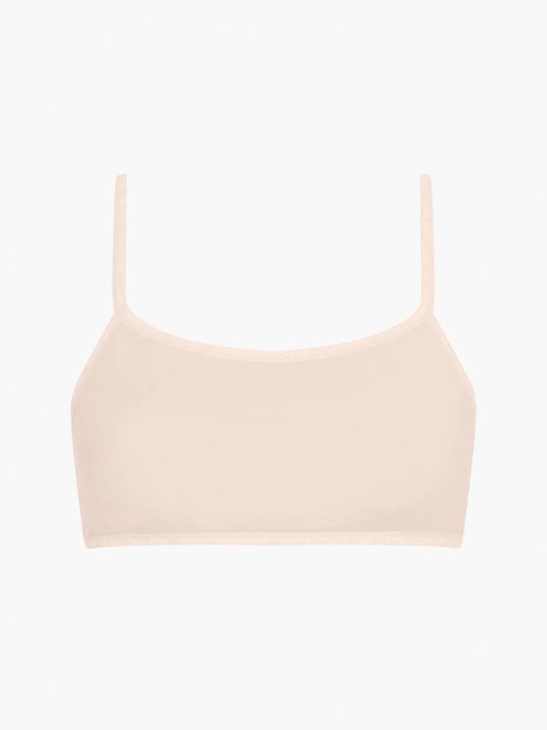 Nevyztužená braletka 2pack QD3806E TRN písková - Calvin Klein