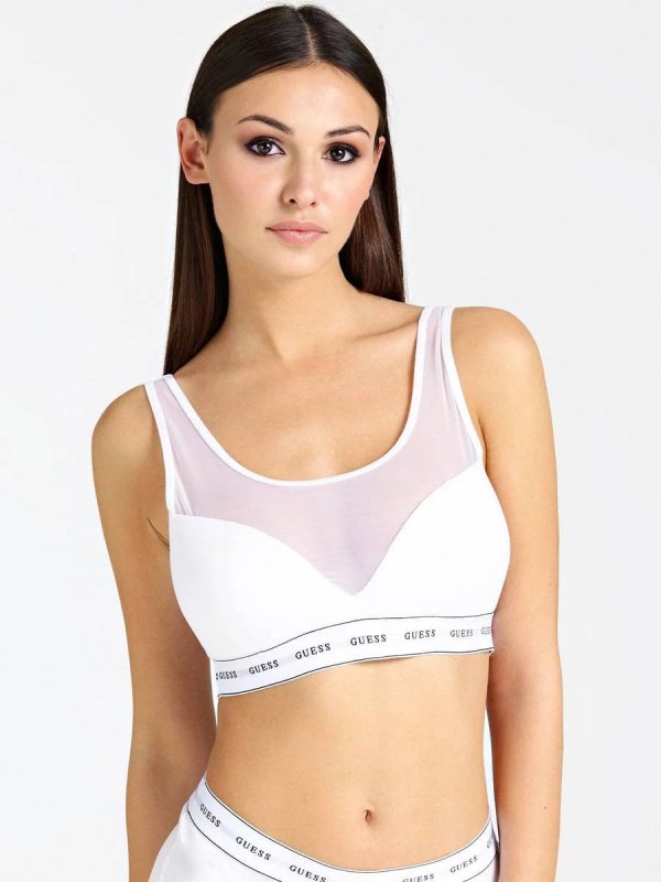 Vyztužená bralette s žerzejí O97C04JR04P H905 šedá - Guess