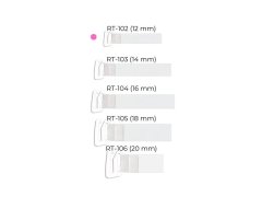 Julimex RT 102 silikonové řemínky s kovovou sponou 12 mm