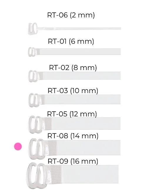 Silikonová ramínka Julimex RT 08 14mm - Dámské spodní prádlo podprsenky doplňky