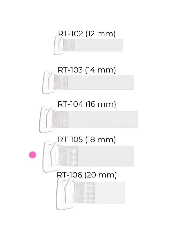 Julimex RT 105 silikonové řemínky s kovovou sponou 18 mm