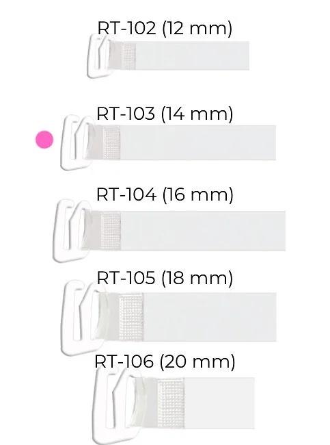 Julimex RT 103 silikonové řemínky s kovovou sponou 14 mm