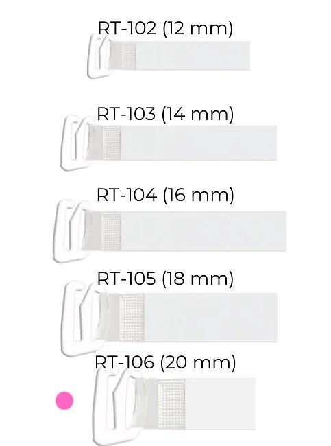 Julimex RT 106 silikonové ramenní popruhy s&nbsp;kovovou sponou 20 mm - Dámské spodní prádlo podprsenky doplňky