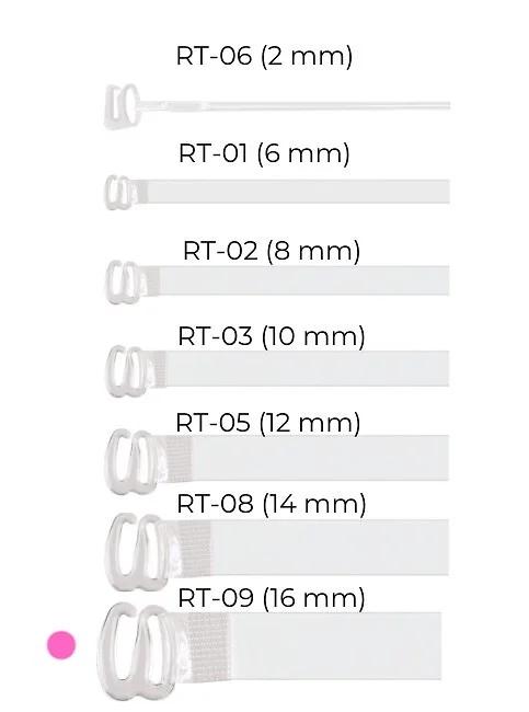 Julimex RT 09 silikonové pásky 16 mm - Dámské spodní prádlo podprsenky doplňky
