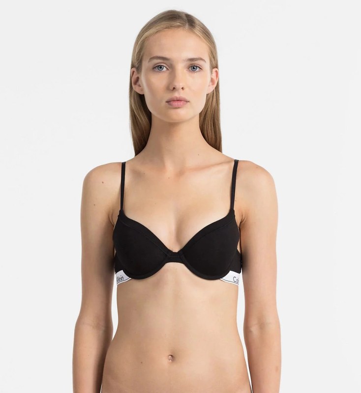 Podprsenka s kosticí F3784E-001 černá - Calvin Klein