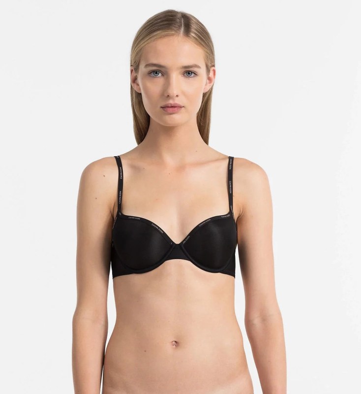 Podprsenka s kosticí QF1839E černá - Calvin Klein