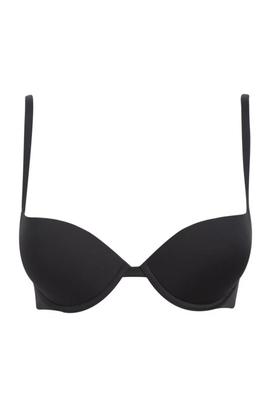 Podprsenka push-up Microfiber 162394 CC203 00020 černá - Emporio Armani