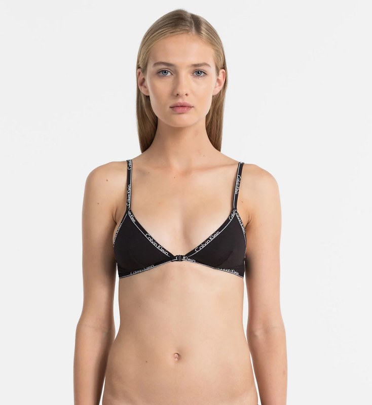 Podprsenka bez kostice QF1752E-001 černá - Calvin Klein