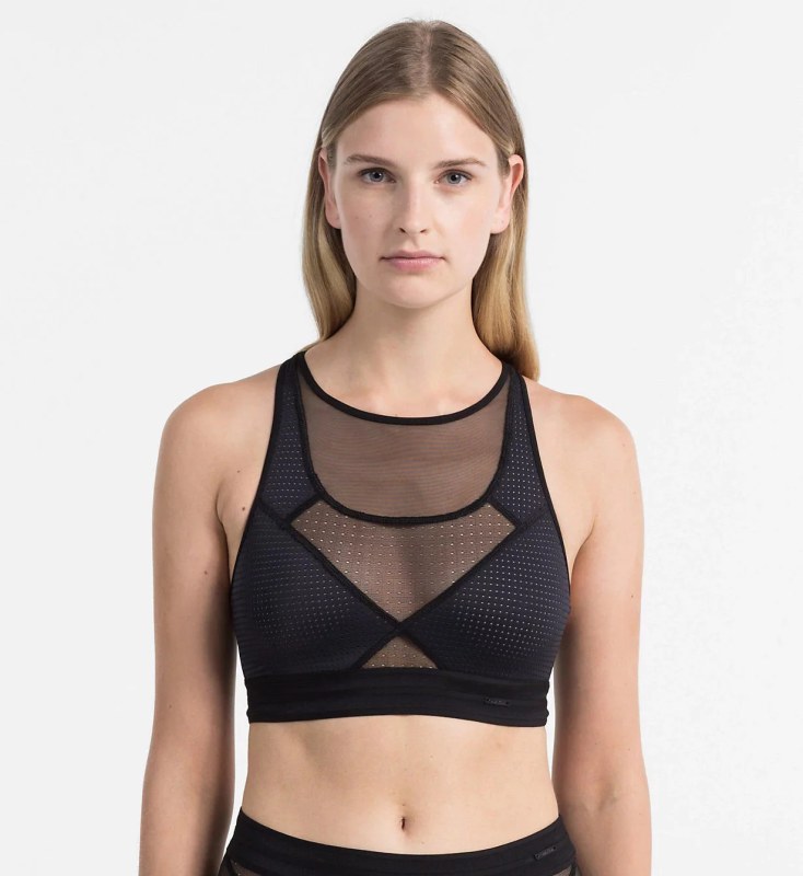 Podprsenka Unlined Bralette QF4490E černá - Calvin Klein