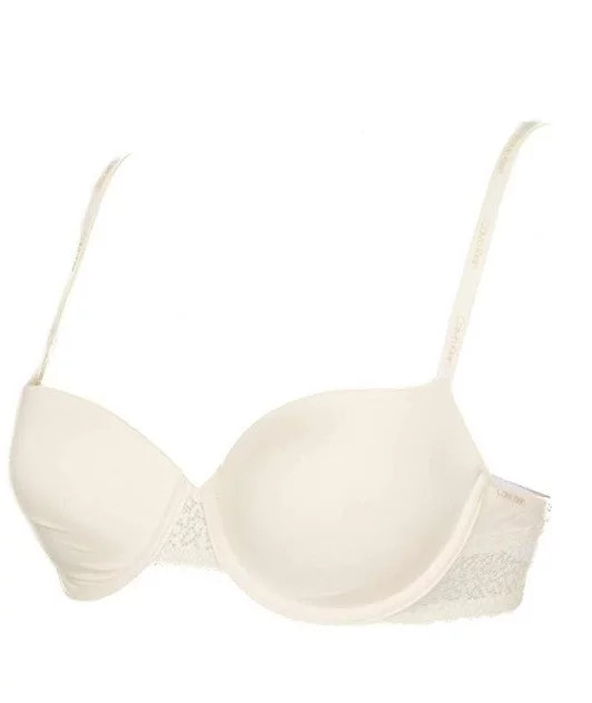 Podprsenka push-up QF5146E - 101 - krémová - Calvin Klein