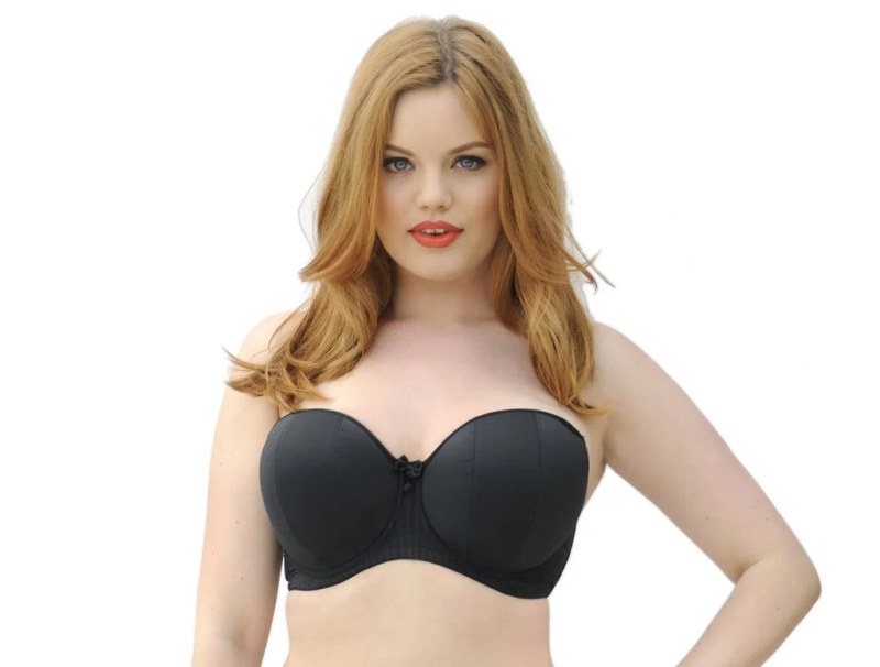 Podprsenka s&nbsp;kosticí Luxe Strapless CK2601-1 černá - Curvy Kate - Dámské spodní prádlo podprsenky