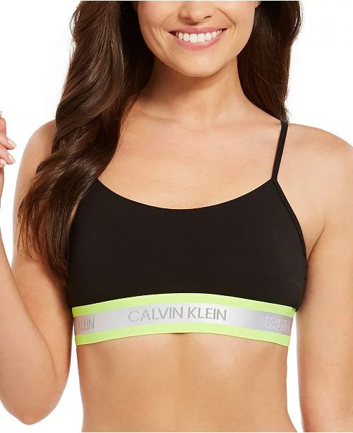 Sportovní podprsenka QF5459E-001 černá - Calvin Klein - Dámské spodní prádlo podprsenky