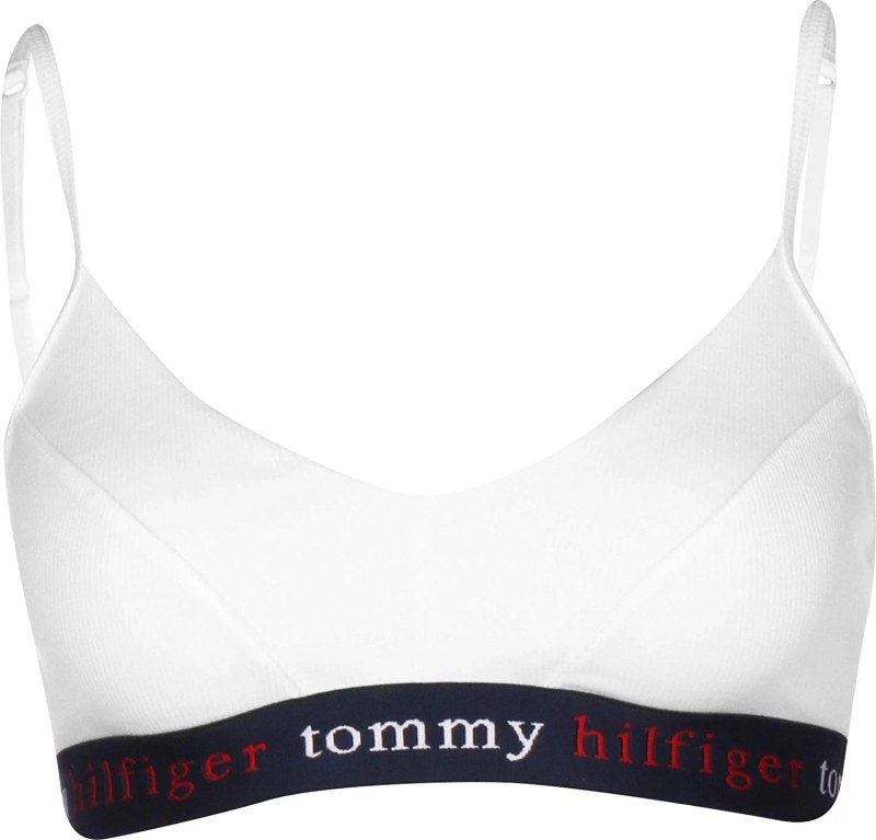 Podprsenka bez kostice UW0UW02230-YCD bílomodrá - Tommy Hilfiger
