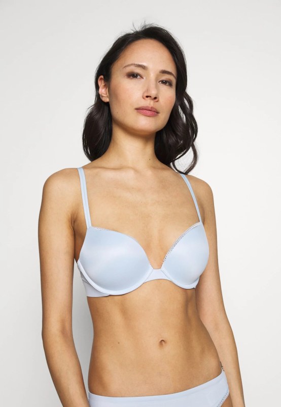 Podprsenka push-up QF4083E-GR4 modrá - Calvin Klein