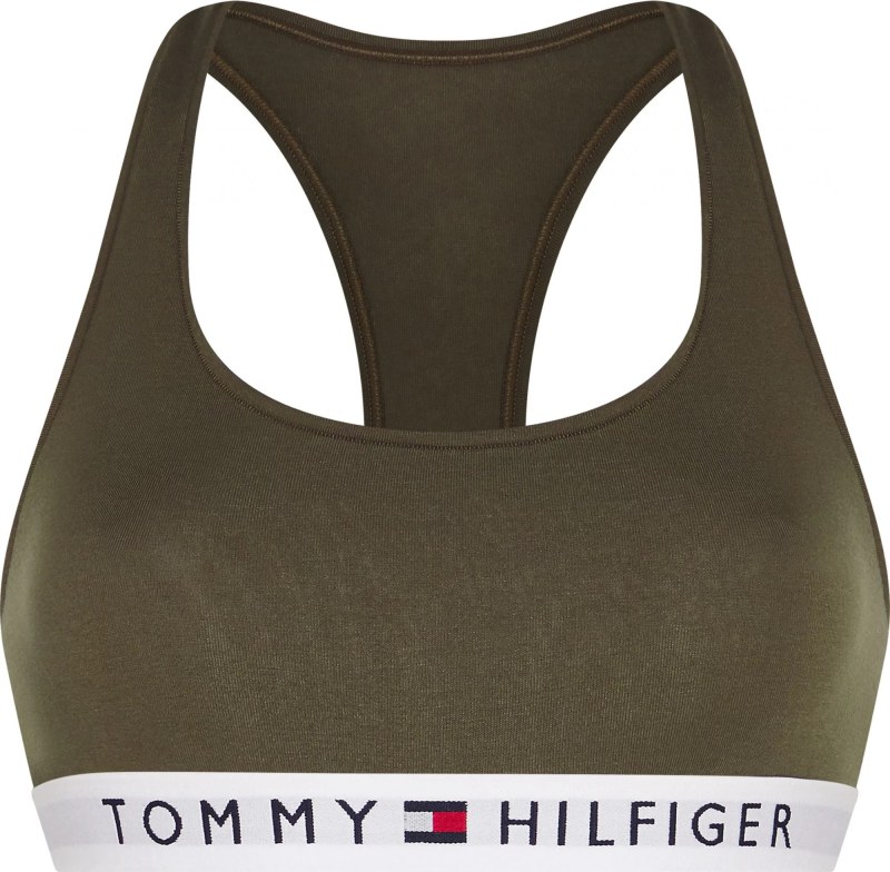 Bralette podprsenka UW0UW02037 RBN khaki - Tommy Hilfiger