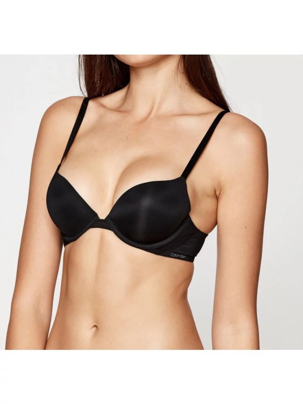 Plunge push up podprsenka QF5613E UB1 černá - Calvin Klein