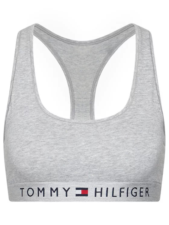 Podprsenka UW0UW02037 004 šedá - Tommy Hilfiger - Dámské spodní prádlo podprsenky