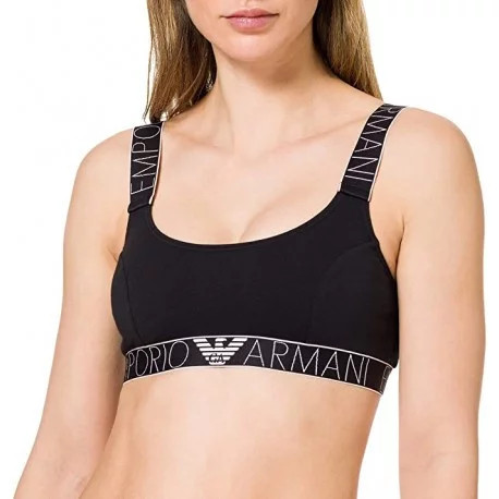 Bralette sportovní podprsenka 163651 1P227 00135 tmavě modrá - Emporio Armani - Dámské spodní prádlo podprsenky