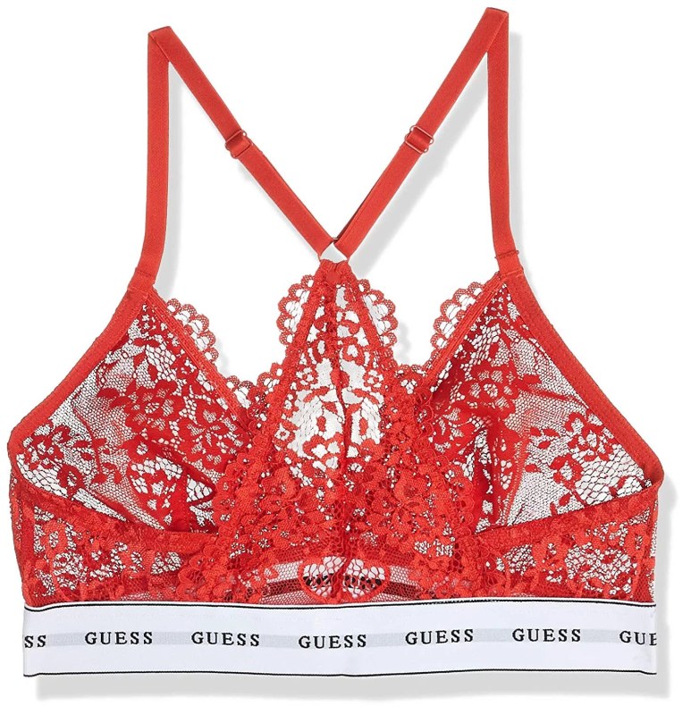 Dámská krajková podprsenka - O97C02PZ01C- G587- Červená - Guess