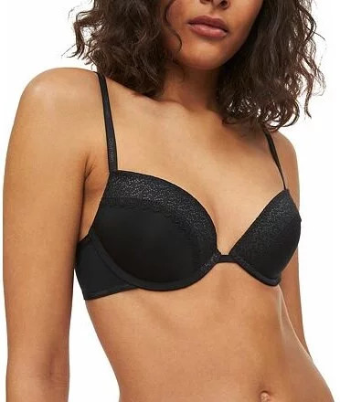 Podprsenka push-up QF5145E 001 černá - Calvin Klein - Dámské spodní prádlo podprsenky