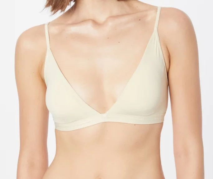 Podprsenka QF6758E ACK - krémová - Calvin Klein