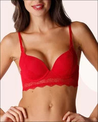 Dámská krajková vyztužená podprsenka W0B2P PADDED TRIANGLE BRA - WONDERBRA