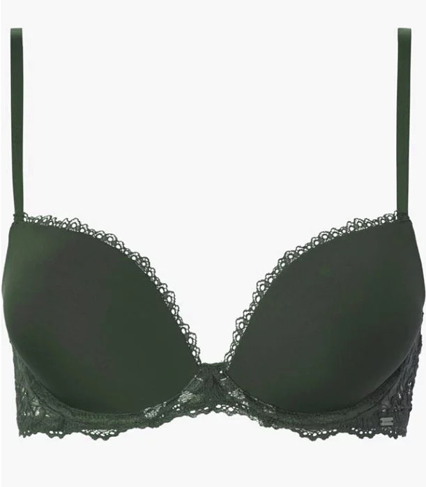 Dámská podprsenka QF6394E 0SR khaki Calvin Klein