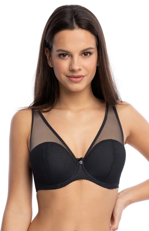 Polovyztužená dámská podprsenka semi soft BS 1124 Hera černá - Gaia