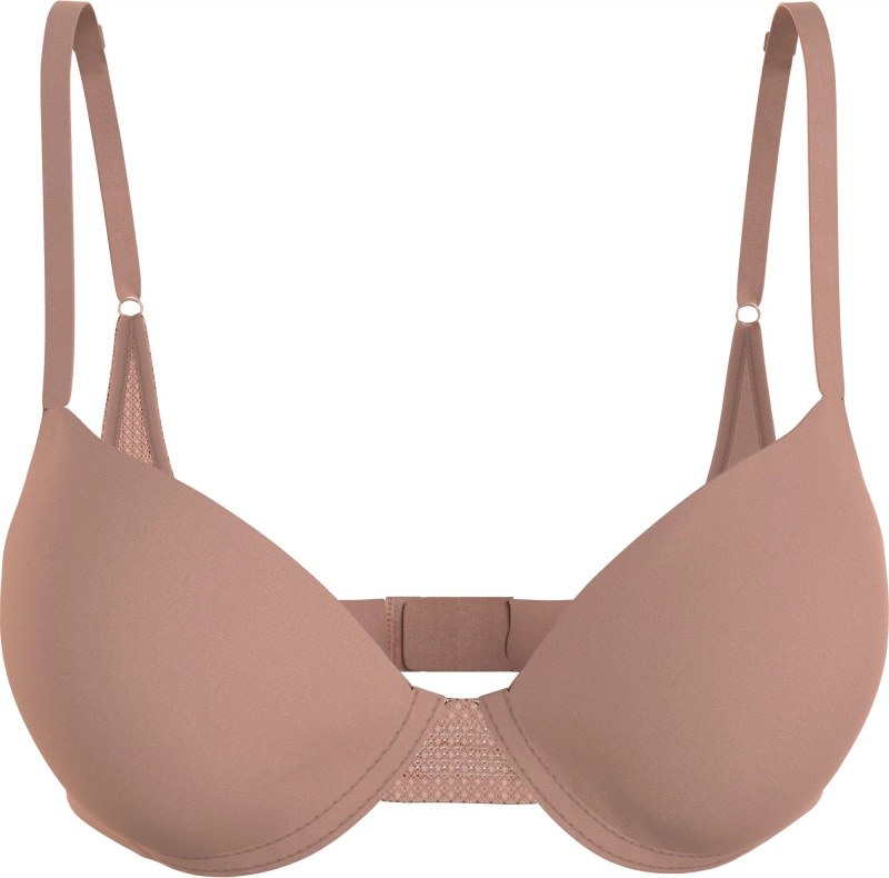 Dámská podprsenka LIGHTLY LINED DEMI 000QF9005E FSR make-up - Calvin Klein