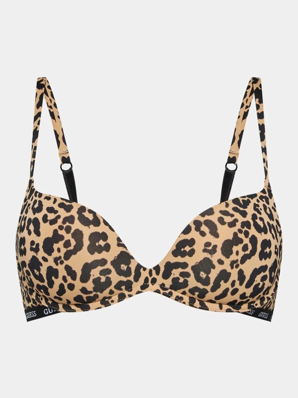Dámská podprsenka O3YC01KBUT0 - P1CA vzor leopard - Guess - Dámské spodní prádlo podprsenky