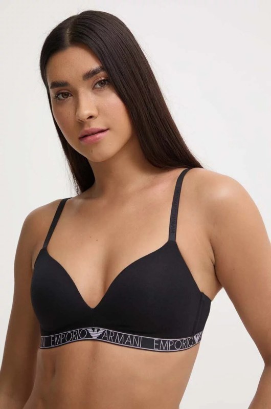 Dámská podprsenka 164410 4R223 00020 černá - Emporio Armani