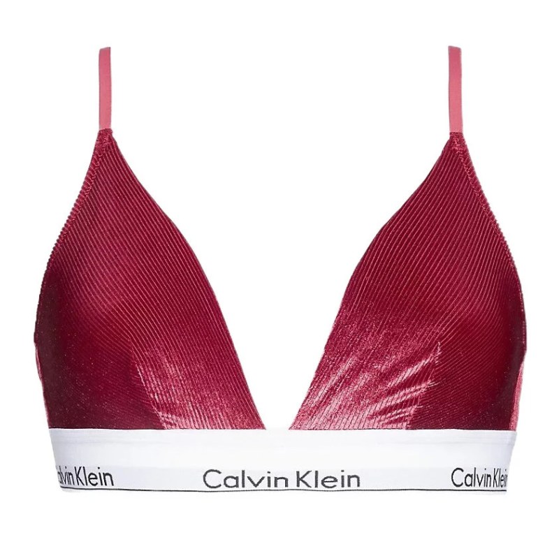 Dámská nevyztužená podprsenka Unlined Triangle QF5508E-2XV - Calvin Klein