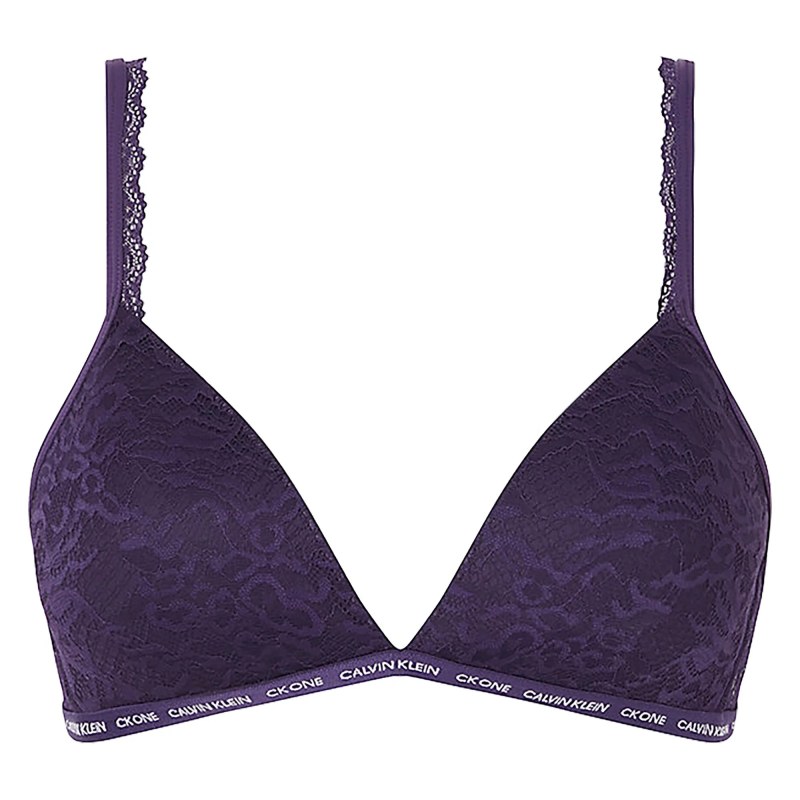 Dámská vyztužená podprsenka CK1 Lace-Light QF6199E-VOM - Calvin Klein