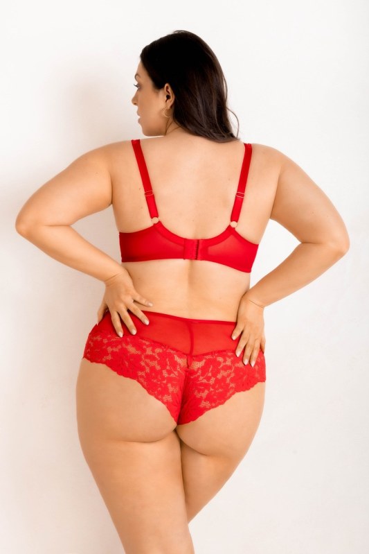 JASMIN PLUNGE BRA 19150 RED - Dámské spodní prádlo podprsenky