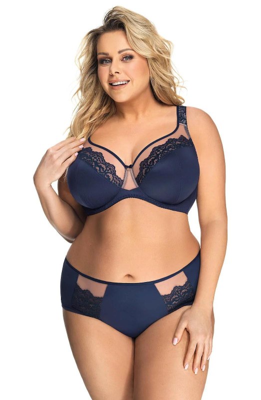 Měkká podprsenka Gorsenia K 441 Luisse Navy blue
