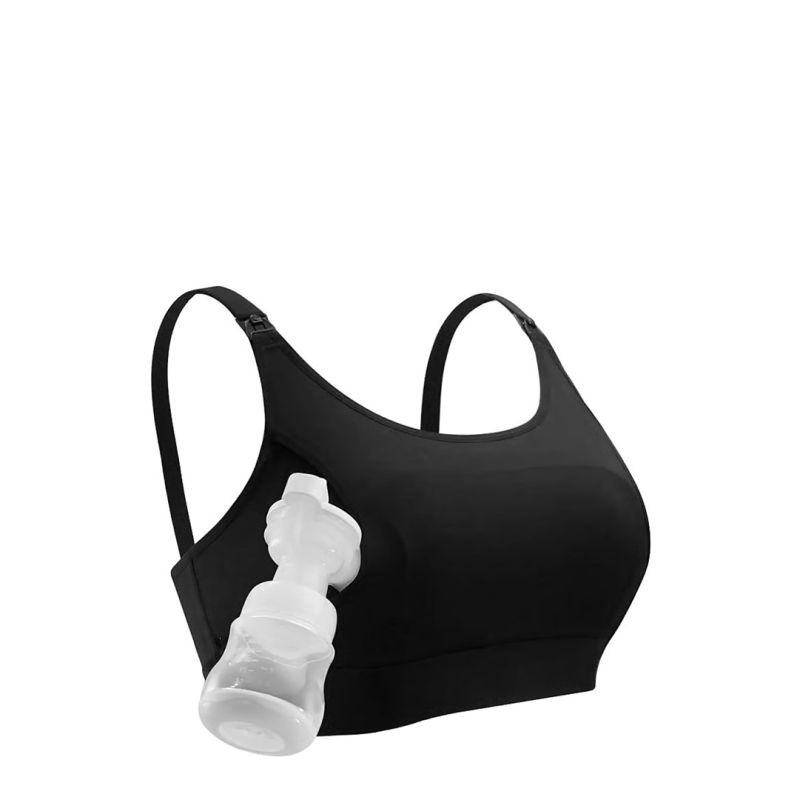 Momcozy kojící podprsenka typu „hands-free“, černá, velikost 2XL