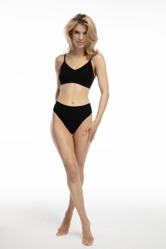 Bambusová podprsenka Bralette Black - Julimex