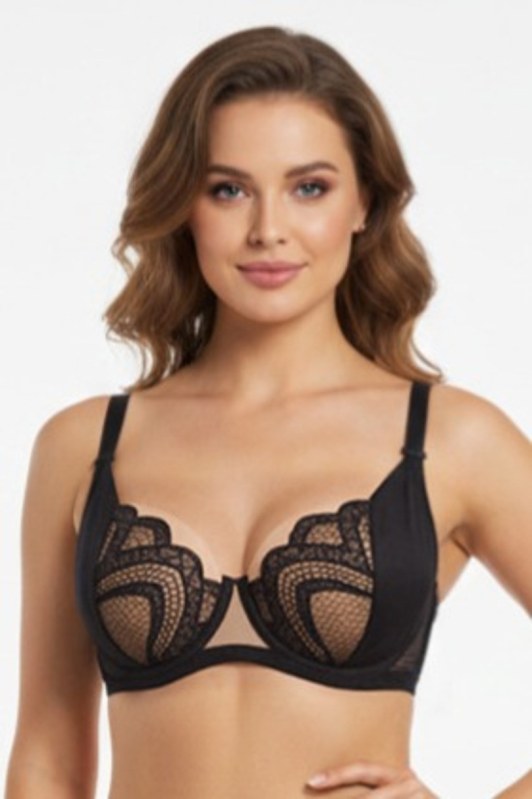 SELENA SOFT BRA 19265 BLACK - Dámské spodní prádlo podprsenky nevyztužené